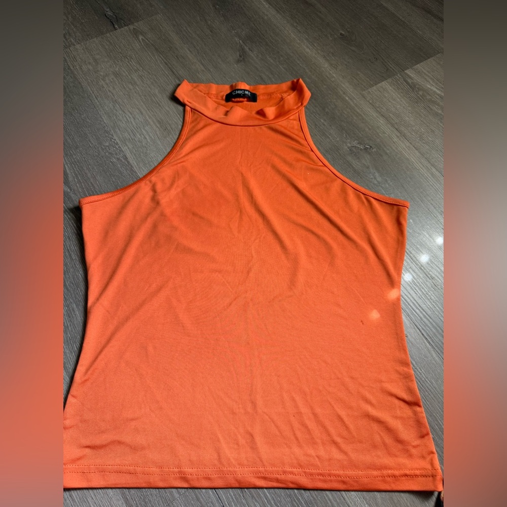 Chicme Vibrant Orange Tank Top